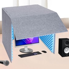 Desktop Soundproof Cover, Isolation Booth, Vocal Sound Absorbing Shield