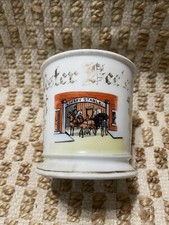 Antique / Vintage Occupational Shaving Mug Livery Stable Equine Horses