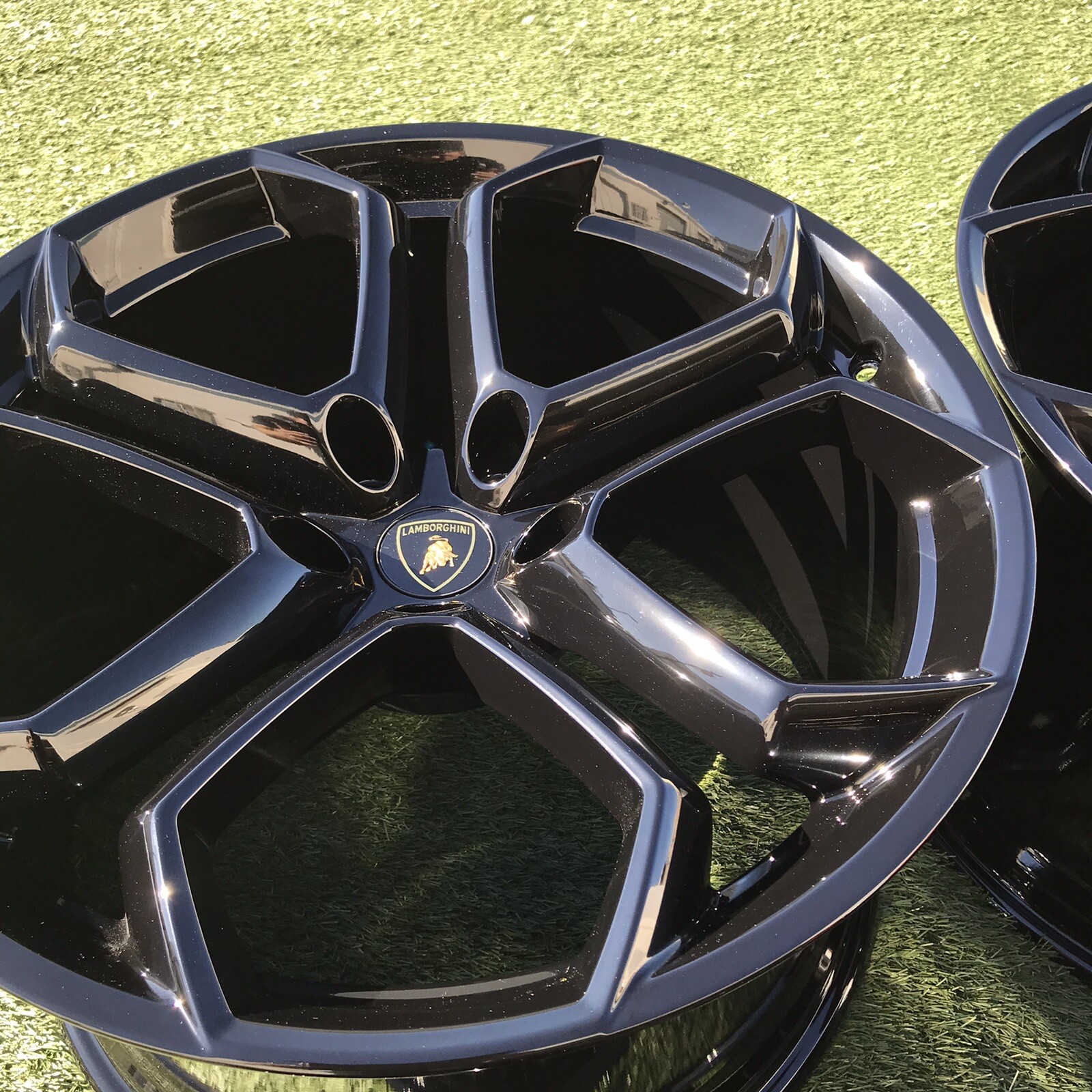 19 20 Lamborghini Rims Wheels OEM Stock Set 4 Aventador LP700 LP Black Genuine 