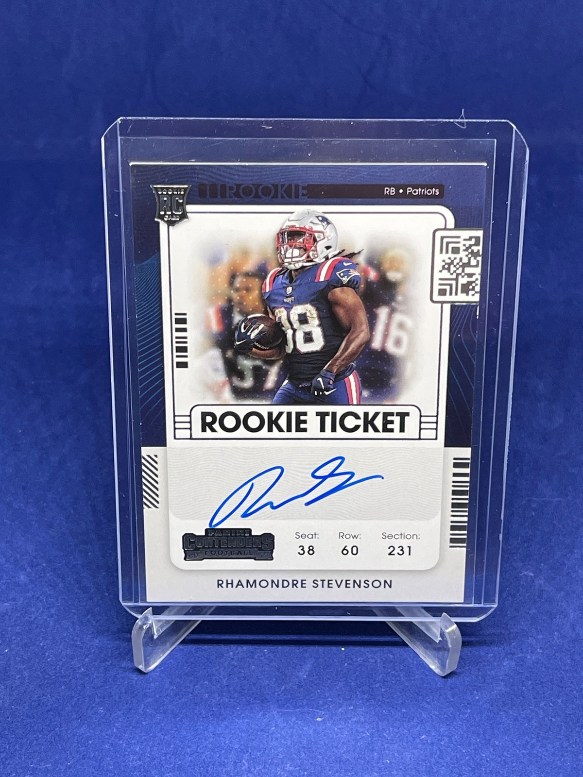 RHAMONDRE STEVENSON 2021 PANINI CONTENDERS ROOKIE TICKET AUTO VARIATION RC #133