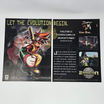 Evolution Sega Dreamcast Begin Print Ad/Poster Promo Art