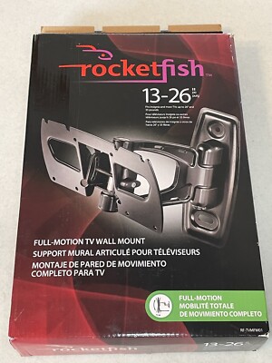Rocketfish Full-Motion TV Wall Mount. Fits Most TVs 13-26  Screen Up To 36 lbs