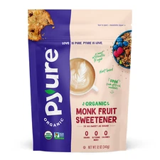 Pyure Organic Monk Fruit Sweetener | Granulated White Sugar Substitute | Zero |