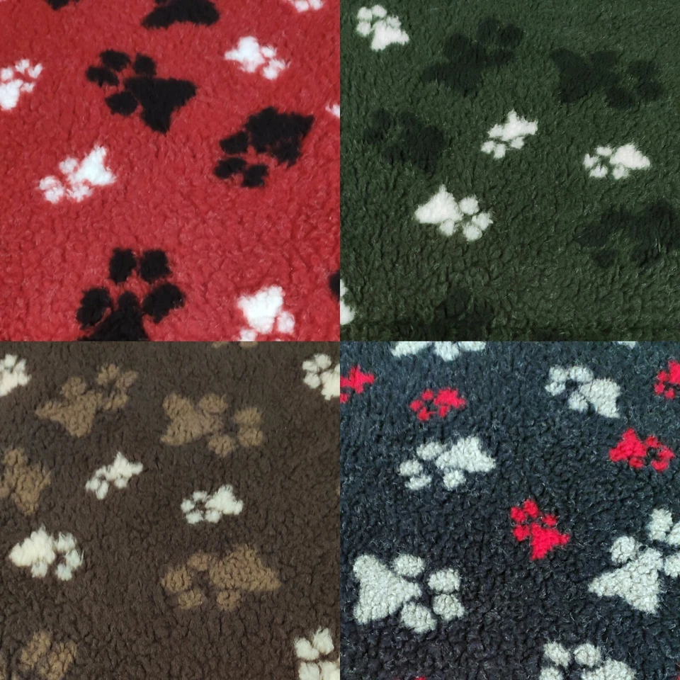 Faux Sheepskin Trilogy Paw Print Sherpa Fabric - A1296 - Image 1 of 1