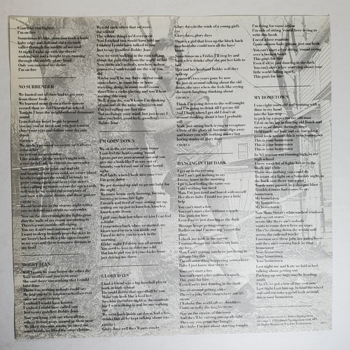 Bruce Springsteen - Born in the USA Vinyl 1984 QC 38653 Lyric Sheet Very Good + - Picture 7 of 8