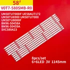 LED Strip For UN58TU7000F UE58TU7000 V0T7-580SMA-R0 580SMB UA58AU7000 UN58TU7700