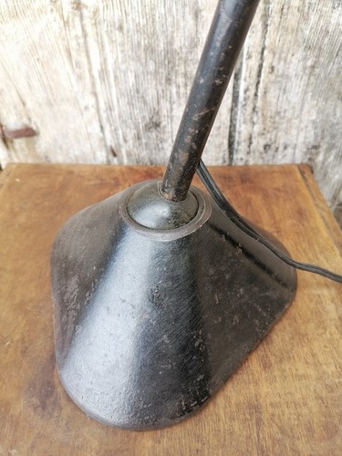 FRENCH ANTIQUE INDUSTRIAL DESIGN DESK LIGHT LAMP FROM GRAS N205 - Picture 7 of 11