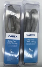 2PK Carex Easy-Flex CPAP Tubing ~ 6ft With 22mm Connectors Each ~ FAST SHIPPING!