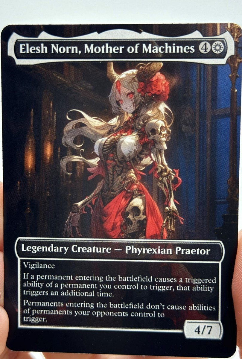 Elesh Norn, Mother of Machines Proxy Card with Custom designed art