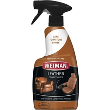 Weiman 3-IN-1 LEATHER CONDITIONER Cleans Cond Protects AUTO HOME FURNITURE SHOES