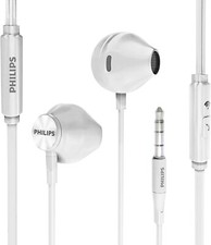 PHILIPS Wired Earbuds with Microphone Ergonomic Comfort-Fit in Ear Headphones