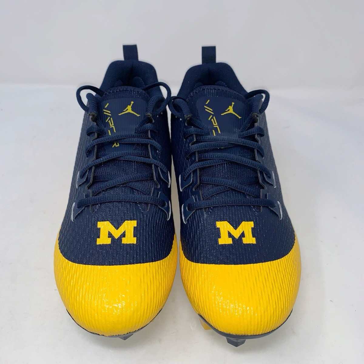 Air Jordan Vapor Edge Speed 2 Michigan Wolverines Cleats PE Size