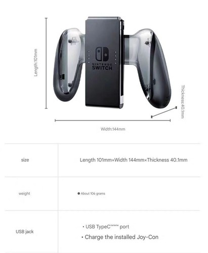 Genuine Charging Grip Stand for Nintendo Switch Joy-Con from Japan, Free Postage - Picture 9 of 9