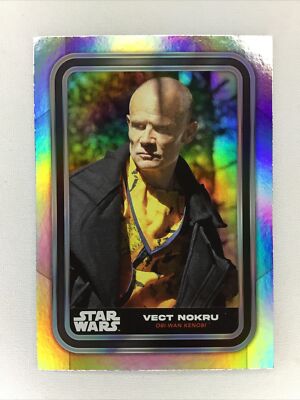 2023 TOPPS STAR WARS FLAGSHIP RAINBOW SILVER FOIL VECT NOKRU #66