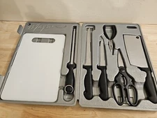 6pc Game Processing Kit Outdoor Hunting/Fishing Meat Butchers Knife Set