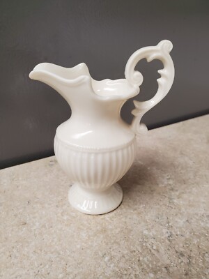 Vintage Thatcham Creamware Ivory Color Grecian Style Urn on Pedestal Base 5'' T