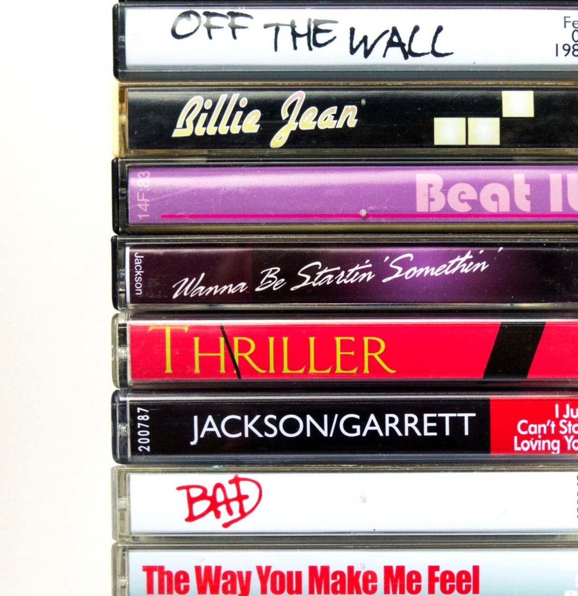 Michael Jackson Poster: Cassette Print, Michael Singles Albums