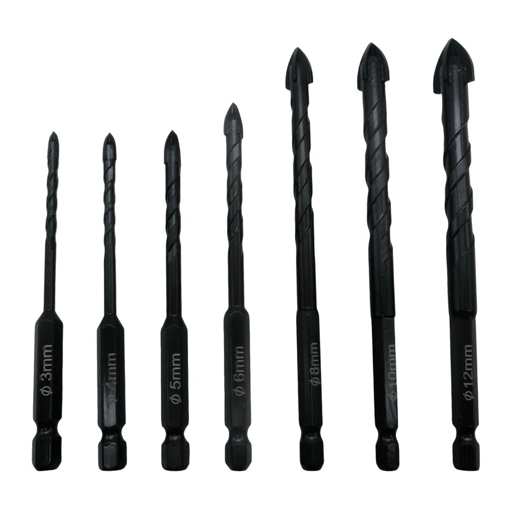 Drill on Any Surface with the Indestructible 7 Pcs Cross Hex Drill Bit Set
