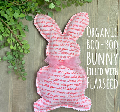 Boo-Boo Bunny| Ouchie Sack| Flaxseed Heating Pad| Organic | Child's Gift