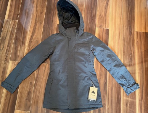 Burton Jet Set Jacket Ski Insulated Waterproof Black Heather Womens SZ XXS 2XS - Picture 6 of 16