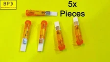 5x Amber Neon 12mm Round Lens Indicator 9.5mm Body 125-230 V BULGIN 0276AA