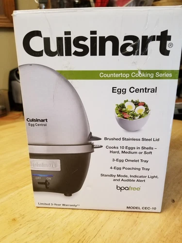 Cuisinart egg Central  NIB  Missing Top Rack  7 Egg Electric Cooker 