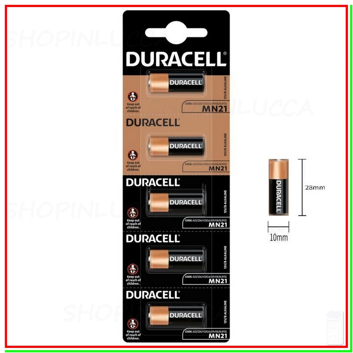 5 Batterie Alcaline 23A 12V – Per Telecomando Cancello, Auto, Garage E Antifurto - 6