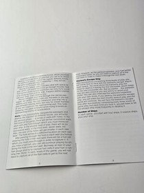 Vintage Vectrex 3D Narrow Escape Game Manual Only by GCE 1983 Very Good