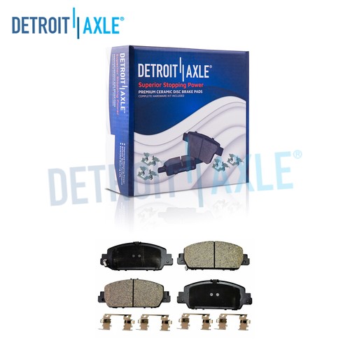 Front Ceramic Brake Pads + Hardware for 2013 2014 2015 2019 Honda