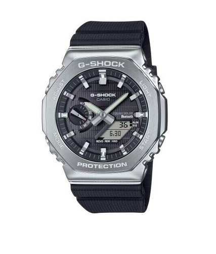 New Casio G-Shock G-steel Tough Solar Bluetooth Black Dial Watch GBM2100-1A