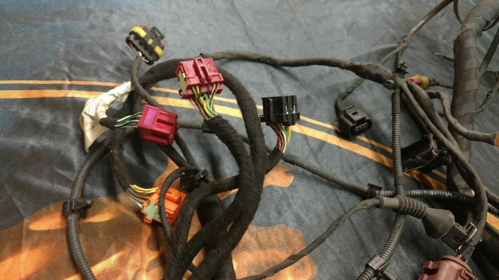 LAMBORGHINI MURCIELAGO LP640 PASSENGER RIGHT SIDE WIRING HARNESS OEM, 410971174E