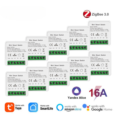 Tuya Smart Light Switch 16A Smart Home Automation DIY Breaker Supports 2 Way Lot