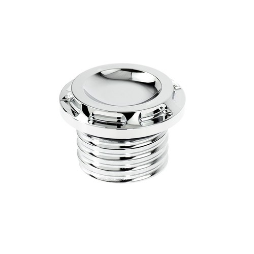 Chrome Gas Tank Cap Vented Fuel Cover Fit For Sportster XL 883 Dyna Touring - Picture 3 of 5
