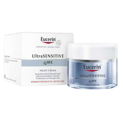 Eucerin Ultrasensitive Q10x Night Cream Sensitive Skin Skin Care 50 ml.