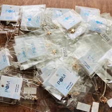 26 Rose Gold Star Necklaces Bundle Wholesale Job Lot, Party Gifts, JL1587