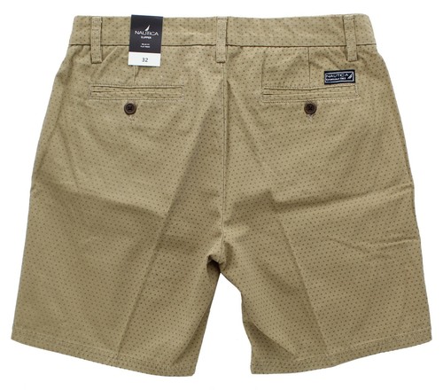 Nautica Men's Clipper Shorts Relaxed Fit, Flat Front Bermuda Deck, Multi Pockets - Picture 47 of 72