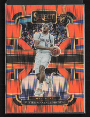2023-24 Panini Select #85 Olivier-Maxence Prosper Orange Tectonic Prizms