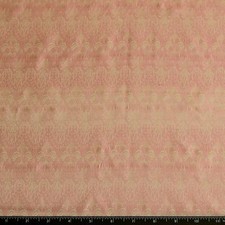 Pink/Cream Satin Brocade Jacquard 100 Silk Fabric 44" Wide, By Yard JD-353C