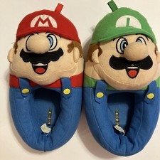 Zapatillas sin cordones Super Mario Bros Mario y Luigi juveniles talla L 2-3