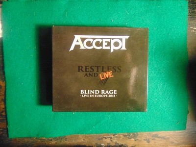 2CD + DVD ACCEPT  Restless and Live Blind Rage Europe 2015
