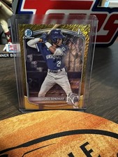 2025 Bowman - Chrome Prospects Asbel Gonzalez #BCP-4 Gold Shimmer Refractor /50