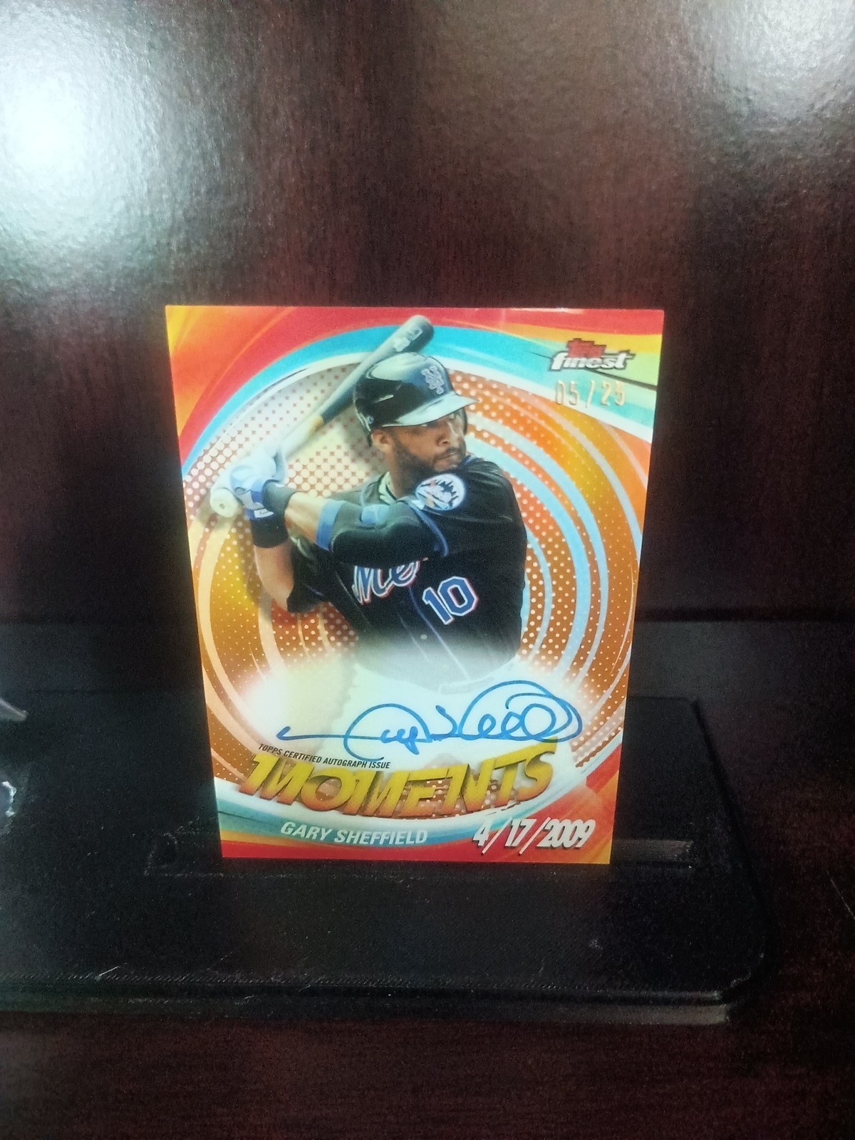 2025 Topps Finest - Finest Moments Autographs Gary Sheffield #FMA-GS Orange /25