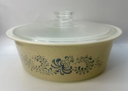 Vintage PYREX 664 Homestead 4 Qt Big Bertha Casserole Baking Dish With Lid RARE