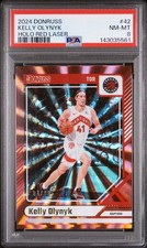2024 PANINI DONRUSS HOLO RED LASER #42 KELLY OLYNYK 1/99 PSA 8