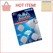 Finish Dishwasher Cleaner Tablets, Deep Cleans Hidden Grease & Grime, Fights Odo