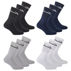 Diadora Unisex Tennis Socks - Value Pack, Logo