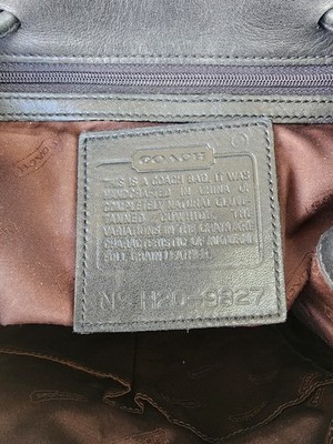 2003 COACH 9827 Dark Brown Leather Legacy West Hampton  display picture 2