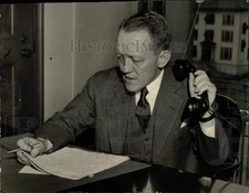 1936 Press Photo Dr. Lester K. Ade Working at Office - pna04076