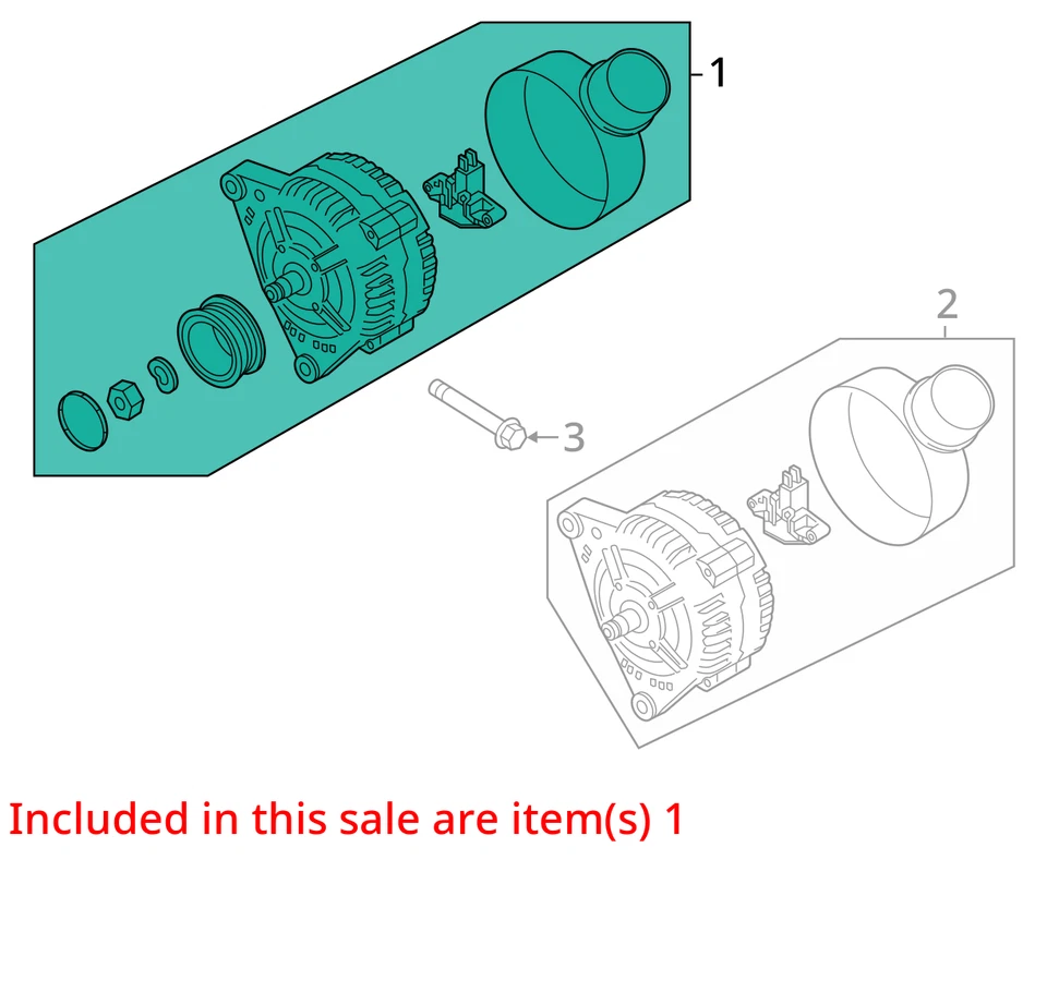 Alternador compatible con 13-18 AUDI A8 2062974 Foto 3 de 4