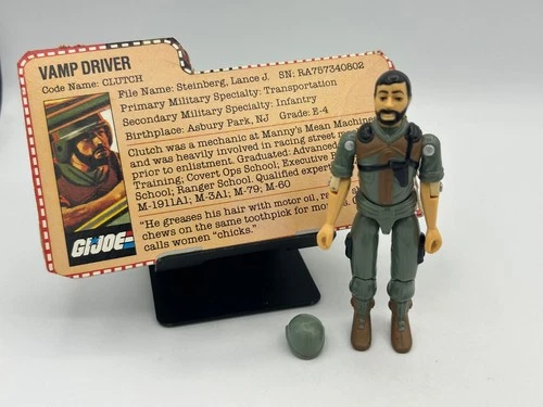 Vintage GI Joe 1982 Straight Arm Clutch 100% Complete w/ Filecard